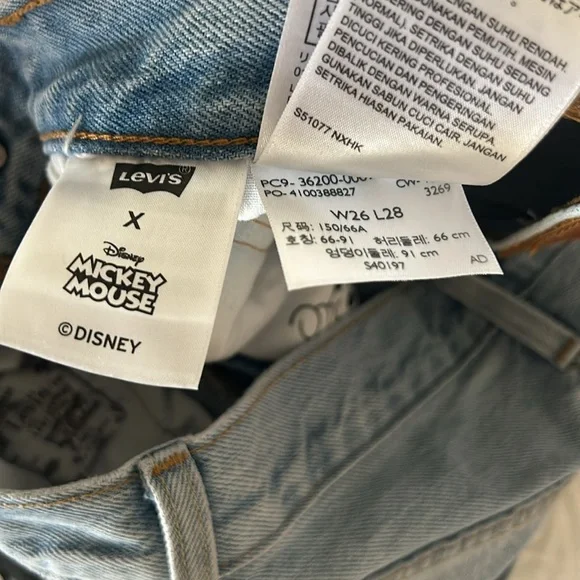 Levi’s Original Mickey Mouse Jeans - Picture 3 of 8